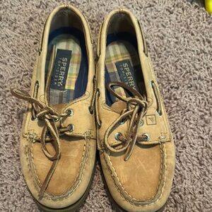 Sperry Tan Boat Shoes Classic Nautical Style